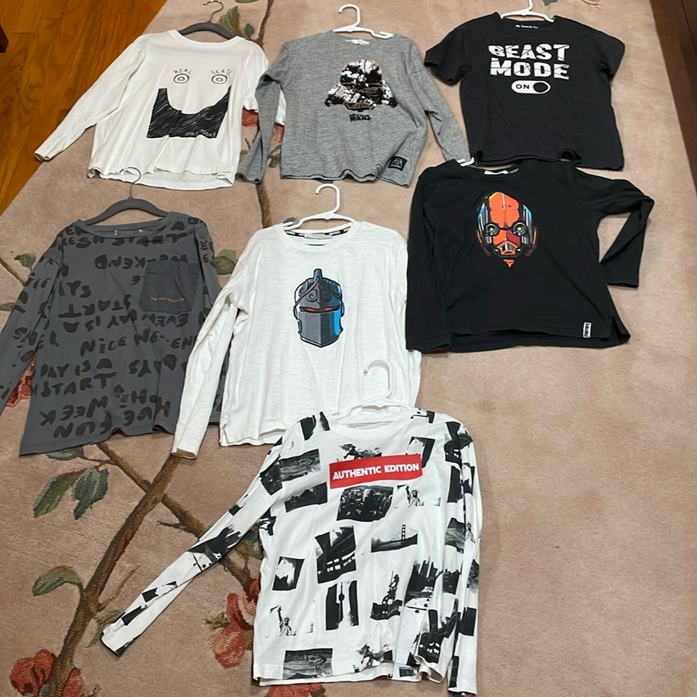 Zara Kids size 7 cm 122 long and short sleeve